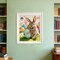 Easter Bunny Diamond Art Painting Kit for Adults Beginners – 5D Full Drill “Happy Easter” Gem Art Rhinestone Craft Wall Decor Gift 12×16 Inch